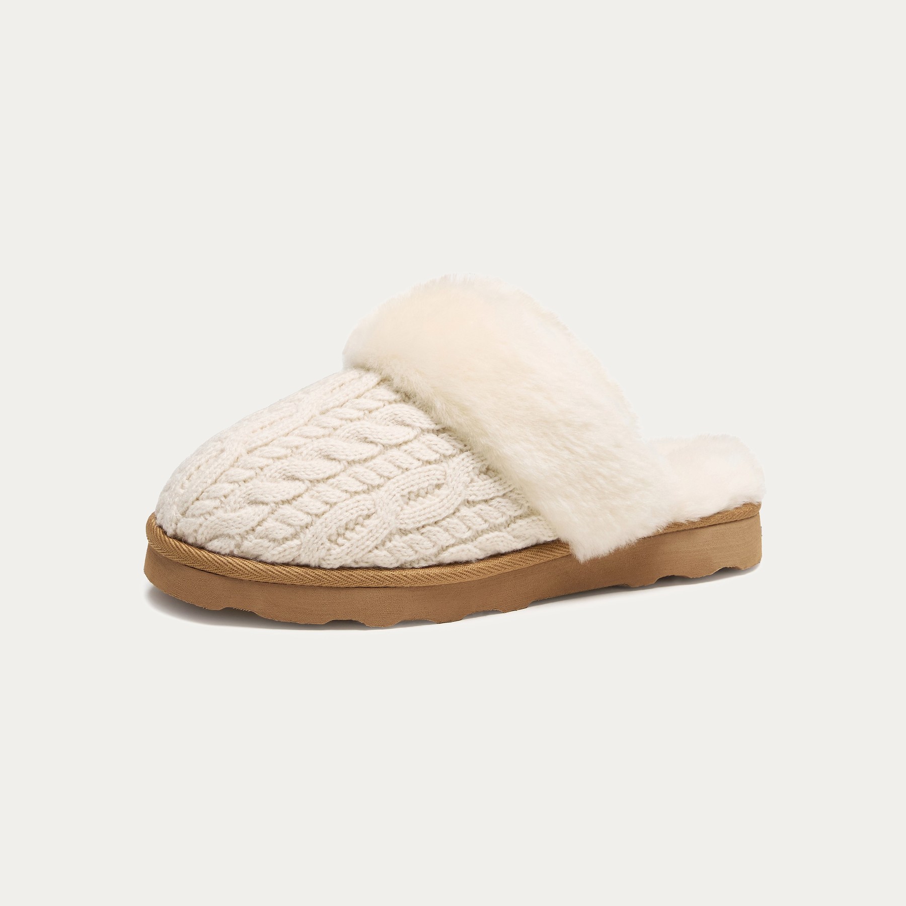 Cable Knit Mule